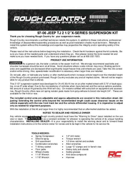 Installation Manual